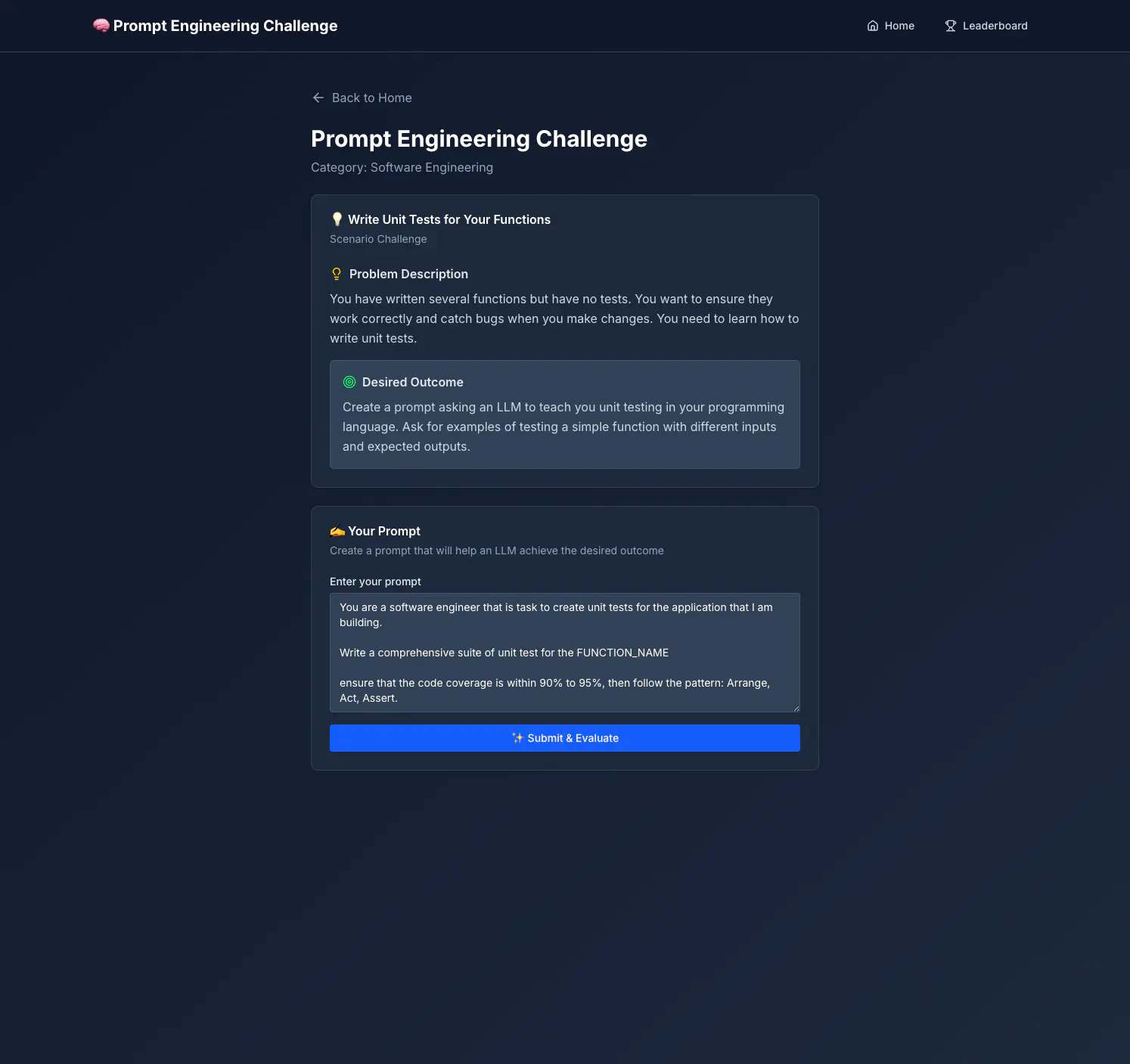 Prompt Engineering Championship screenshot 2