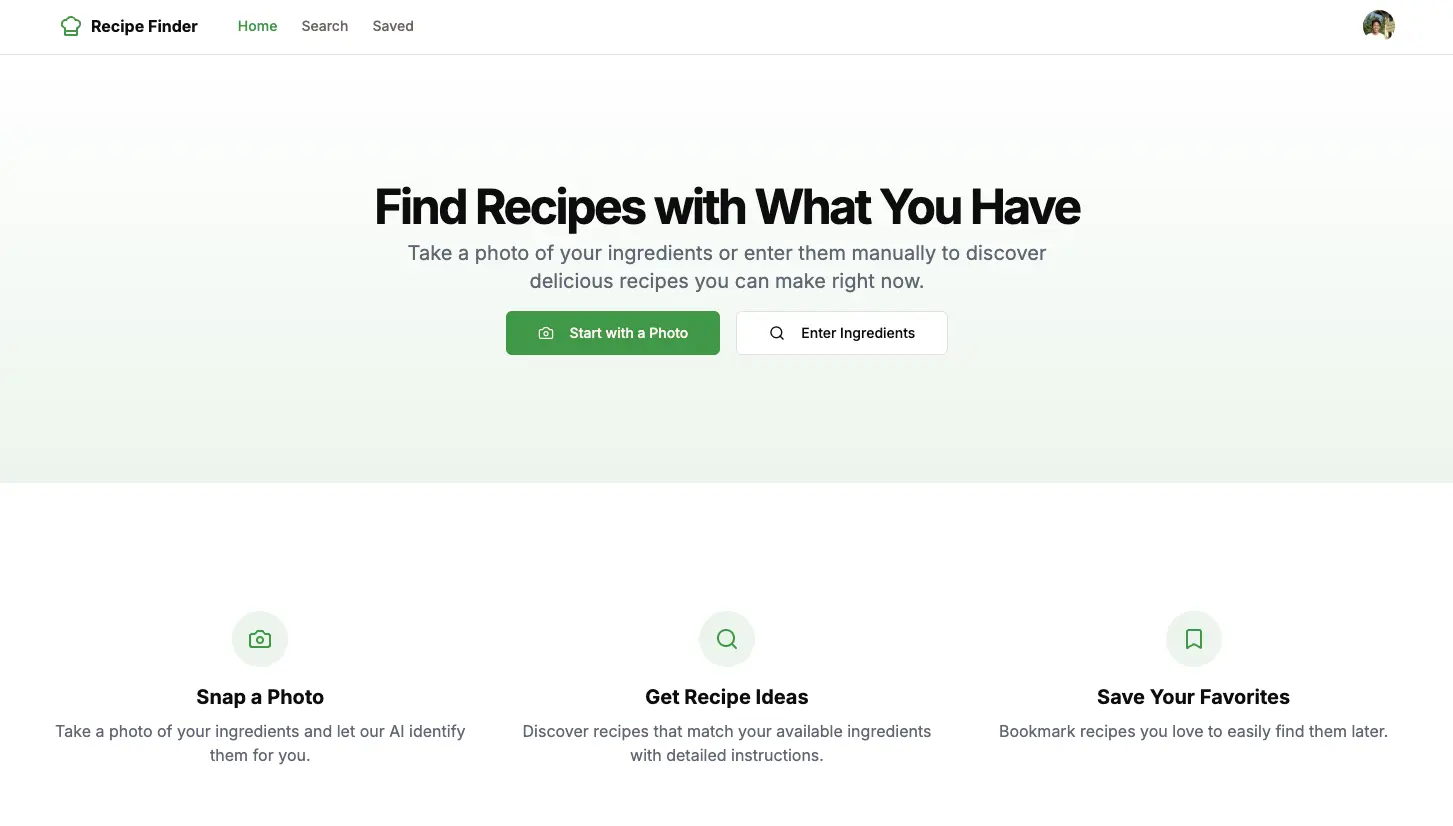 AI Recipe Builder